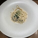 ファンケル ブラウンライス ミイルズ - 牡蠣のクリームソースパスタ