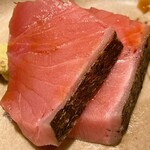 すしやのたい悟 - めじ鮪藁焼さんでーす。④