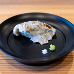 柚木元 - 2025.12 飯田の新そばを使用した炭焼きそばがき 大鹿村産山塩 安曇野産本わさび