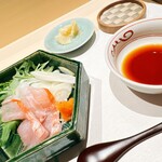 札幌 すし白 - きんきと真鯛のしゃぶしゃぶ
