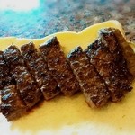 鉄板焼ステーキ 一ッ葉ミヤチク - ★ステーキ(1回目)