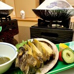 松濤館 - 強肴・蒸し鮑、肝ソース