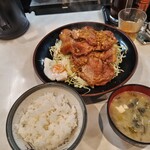 まるやま食堂 - 林SPF リブロースしょうが焼き定食  2,000円