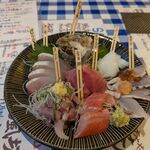 ら京 - おまかせ極上刺身盛り 2100円/1人（写真は2人前かな？）