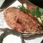 とんかつ マンジェ - 仙鳳址（北海道）産のかきを使った、かきフライ