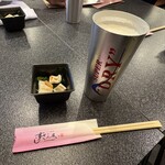 すしざんまい - ビール　お通し