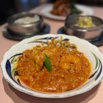 中国料理 旬輝 - フカヒレランチの海老チリ