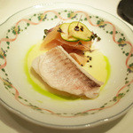 レストラン コバヤシ - 宮崎県産アマダイの蒸し物 根菜添え レモンバターソース