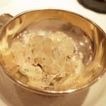 レストラン コバヤシ - 高知県産平牡蠣のミルク合え ジン・ライム風味のゼリー