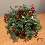 ル モンド グルマン - テーブルのクリスマスの飾り