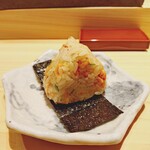 寿司 松岡 - 桜えびの天むす