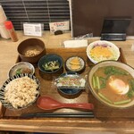 味噌めしや まるたま - おすすめ　まるたま御膳　いただきました　お味噌汁に玉子　最高！