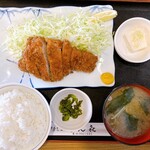 とん㐂 - 並ロースカツ定食