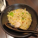 航天 - チャーハン　しっとり海老はプリプリ　なんとも言えない美味しさ