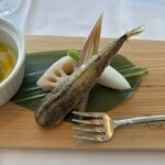 代官山ASO チェレステ - メヒカリのフリット&根菜&茗荷