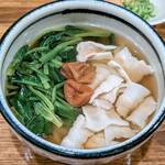 ぽらりす - 梅豚うどん￥1000