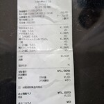 手しごと讃岐うどん 讃々 - レシート