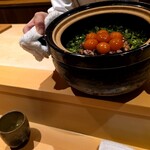 銀座 しのはら - 焼き鼈とシラスのご飯