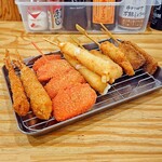 串カツ田中 高槻店 - 創業祭5本盛り ×2セット (串カツ牛•串カツ豚•チーズ•紅しょうが•エビ)