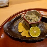 銀座 しのはら - 蟹味噌漬けて