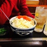 浅草もんじゃ てっぱん大吉 - 明太スペシャルとノンアルドリンク