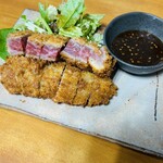 金屋食堂 - 牛カツ