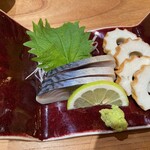 根っこ - しめ鯖蒲鉾とあご焼き