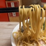 らーめん専門店 煮干しと豚 - セメント煮干しらーめん 太麺 ﾘﾌﾃｨﾝｸﾞ