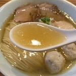 塩そば 時空 - 魚介出汁オンリーのスープ