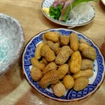 釣宿酒場 マヅメ - 茹で落花生(美味しい)