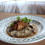 さじこよみ - 豚肉の柑橘煮込みとリゾット