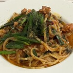 Lamp - 自家製サルシッチャとニラ、中国山椒のアラビアータ