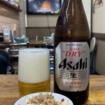 丸福 - ビンビール中ビン＋お通し
