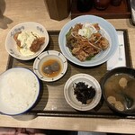 恵比寿 土鍋炊ごはん なかよし - 若鶏のみぞれ和え定食　チキン南蛮トッピング