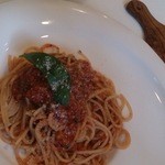 イル ブル - 2014.12.11バジル風味トマトソースパスタ＆フォカッチャ