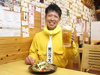 お好み焼き もり - 黄ニラの生産者で有名な黄ニラ大使の植田さん。