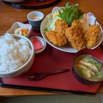 凛々家 - カキフライ定食