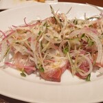 トラットリア イル バッコ - ブリのカルパッチョ