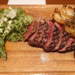 トラットリア イル バッコ - 仙台牛ランプ肉140gと旬野菜のグリル