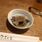 味処 美乃 - お通し（里芋と牛すじ肉の煮物）
