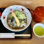 菊寿美 - 天ぷらそば(冷)