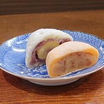 桶家乃隠居 - 栗とみかんの大福