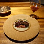 Fusible - .....四品目  熊本鹿のソーシス　インド風.....ソフトドリンク　ルイボスとプルーン　優しい薫香.....