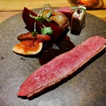 Fusible - .....五品目  つくば鴨のロティ　秋の味覚を添えて.....