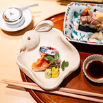 銀座 しのはら - 寒鯖、赤貝