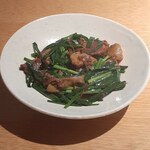 蕎麦屋 にこら - 黒毛和牛すじ肉ポン酢炒め