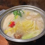 水炊き 善哉 - 水炊きの完成
