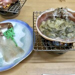 ふじわら - 活カニみそ甲羅焼(みそシャブ付き)