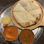 居酒屋インドカレー アジア料理チャンドラマ - チーズナンセット