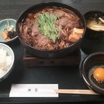 Ginza - 和牛すき焼き定食